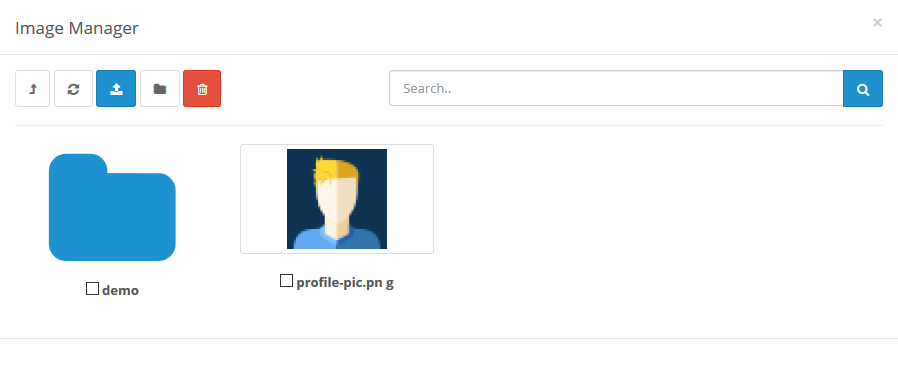 Admin - Image Manager