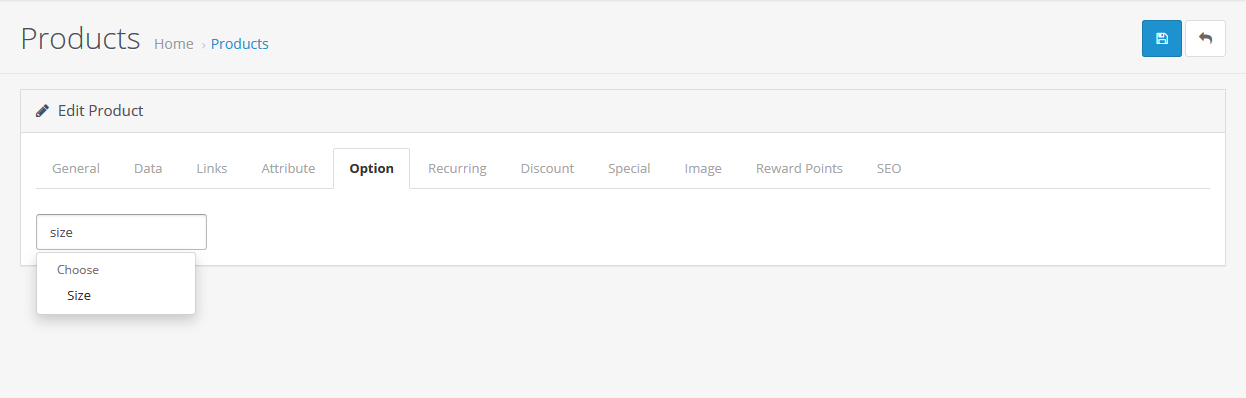 adding option choose
