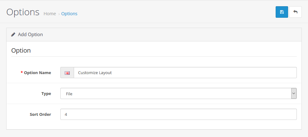 Options Info File