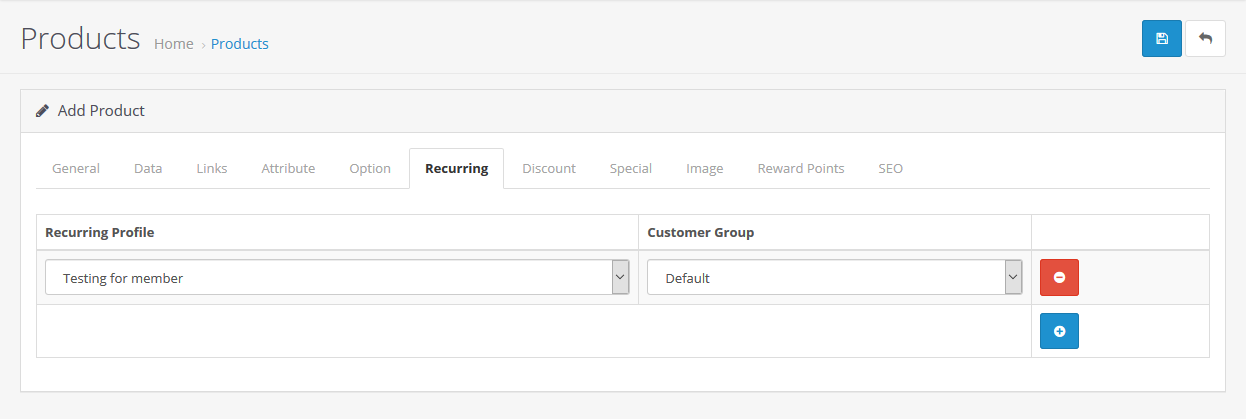 Product / Attributes Tag