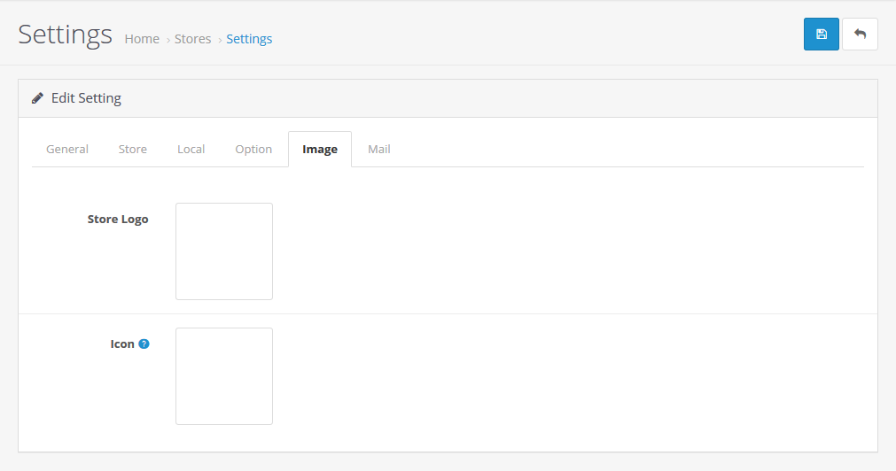 System Setting - Image Tag