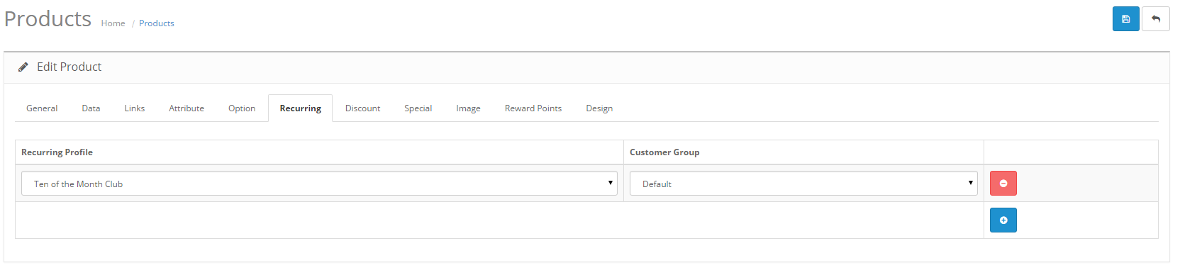Applying Profile to Product