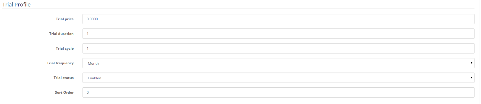 Adding Trial to Profile